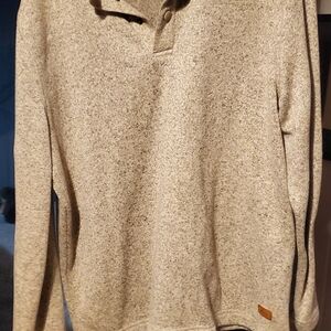 Bass Men's Heathered Gray Crewneck Sweater